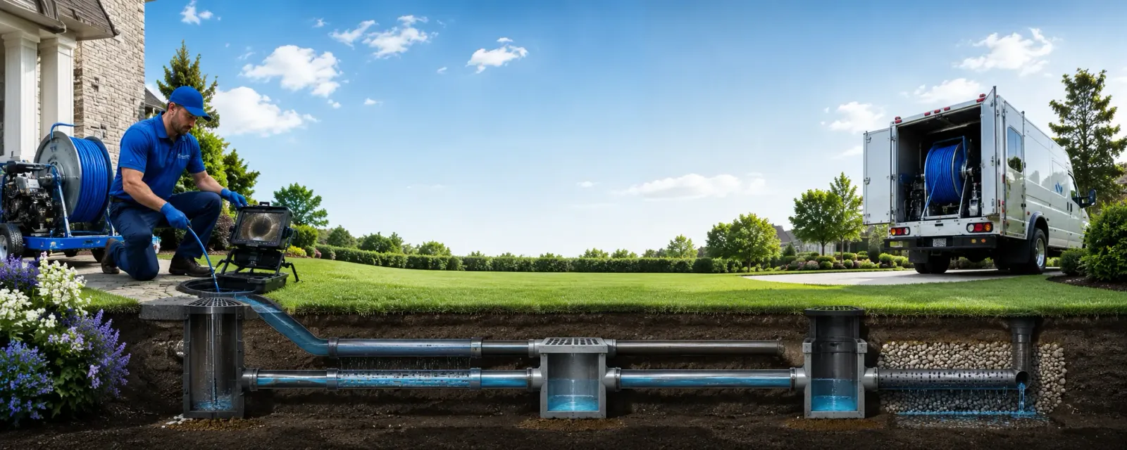 Outdoor drain cleaning information for Evans, WA